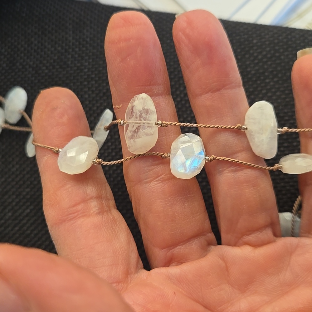 Faceted Moonstone Necklace